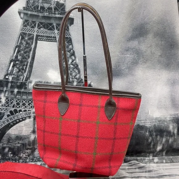Harris Tweed Glenalmond co Plaid Tote - Picture 3 of 14